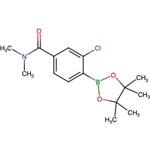 1610372-97-8 | 3-Chloro-N,N-dimethyl-4-(4,4,5,5-tetramethyl-1,3,2-dioxaborolan-2-yl)benzamide - Hoffman Fine Chemicals