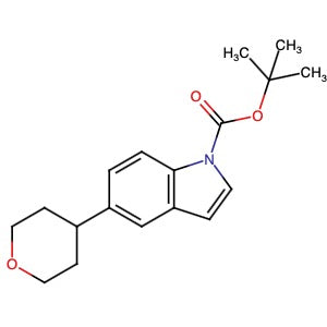 1612156-10-1 | tert-Butyl 5-(tetrahydro-2H-pyran-4-yl)-1H-indole-1-carboxylate - Hoffman Fine Chemicals