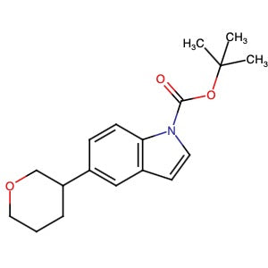 1612156-11-2 | tert-Butyl 5-(tetrahydro-2H-pyran-3-yl)-1H-indole-1-carboxylate - Hoffman Fine Chemicals