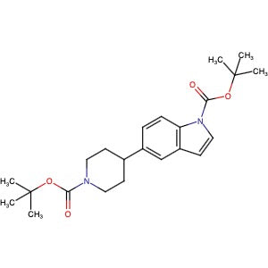 1612156-14-5 | tert-Butyl 5-(1-(tert-butoxycarbonyl)piperidin-4-yl)-1H-indole-1- carboxylate - Hoffman Fine Chemicals