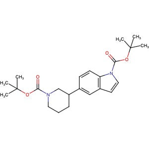 1612156-15-6 | tert-Butyl 5-(1-(tert-butoxycarbonyl)piperidin-3-yl)-1H-indole-1- carboxylate - Hoffman Fine Chemicals