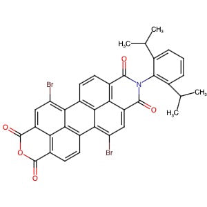 1616921-48-2 | 5,12-Dibromo-9-(2,6-diisopropylphenyl)-1H-isochromeno[6',5',4':10,5,6]anthra[2,1,9-def]isoquinoline-1,3,8,10(9H)-tetraone - Hoffman Fine Chemicals