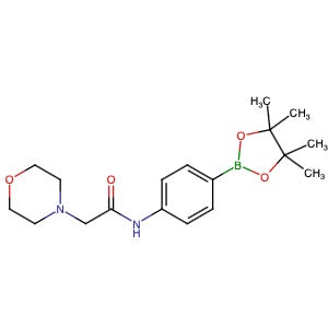 1628017-79-7 | N-[4-(4,4,5,5-Tetramethyl-1,3,2-dioxaborolan-2-yl)phenyl]-4-morpholineacetamide - Hoffman Fine Chemicals