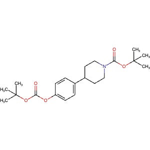 1638255-78-3 | tert-Butyl 4-(4-((tert-butoxycarbonyl)oxy)phenyl)piperidine-1-carboxylate - Hoffman Fine Chemicals