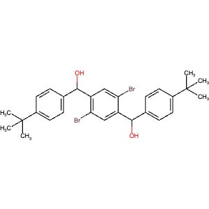 1638647-54-7 | (2,5-Dibromo-1,4-phenylene)bis((4-(tert-butyl)phenyl)methanol) - Hoffman Fine Chemicals