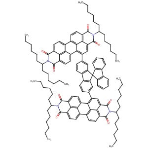 1643842-69-6 | Anthra[2,1,9-def:6,5,10-d'e'f′]diisoquinoline-1,3,8,10(2H,9H)-tetrone, 5,5′-(9,9′-spirobi[9H-fluorene]-2,7-diyl)bis[2,9-bis(1-hexylheptyl)- - Hoffman Fine Chemicals