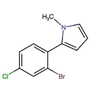 1644081-07-1 | 2-(2-Bromo-4-chlorophenyl)-1-methyl-1H-pyrrole - Hoffman Fine Chemicals