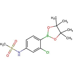 1667753-37-8 | N-(3-Chloro-4-(4,4,5,5-tetramethyl-1,3,2-dioxaborolan-2-yl)phenyl)methanesulfonamide - Hoffman Fine Chemicals