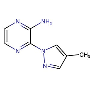1690503-74-2 | 2-Amino-3-(4-methyl-1H-pyrazol-1-yl)pyrazine - Hoffman Fine Chemicals