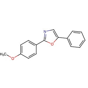 17064-22-1 | 2-(4-Methoxyphenyl)-5-phenyloxazole - Hoffman Fine Chemicals