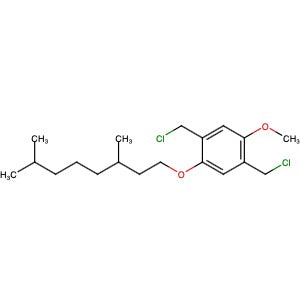 174097-32-6 | 1,4-Bis(chloromethyl)-2-[(3,7-dimethyloctyl)oxy]-5-methoxybenzene - Hoffman Fine Chemicals