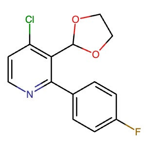 1798789-32-8 | 4-Chloro-3-(1,3-dioxolan-2-yl)-2-(4-fluorophenyl)pyridine - Hoffman Fine Chemicals