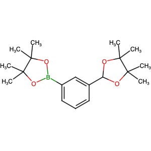 1799424-98-8 | 4,4,5,5-Tetramethyl-2-[3-(4,4,5,5-tetramethyl-1,3-dioxolan-2-yl)phenyl]-1,3,2-dioxaborolane - Hoffman Fine Chemicals