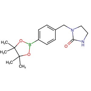 1801257-56-6 | 1-(4-(4,4,5,5-Tetramethyl-1,3,2-dioxaborolan-2-yl)benzyl)imidazolidin-2-one - Hoffman Fine Chemicals