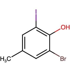 180639-95-6 | 2-Bromo-6-iodo-4-methylphenol - Hoffman Fine Chemicals