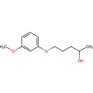 1839529-85-9 | 5-(3-Methoxyphenylthio)pentan-2-ol - Hoffman Fine Chemicals
