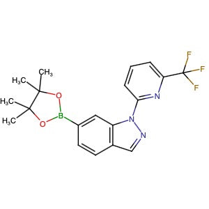 1864768-32-0 | 6-(4,4,5,5-Tetramethyl-1,3,2-dioxaborolan-2-yl)-1-[6-(trifluoromethyl)-2-pyridinyl]-1H-indazole - Hoffman Fine Chemicals