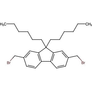 187148-75-0 | 2,7-Bis(bromomethyl)-9,9-dihexyl-9H-fluorene - Hoffman Fine Chemicals