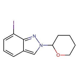 1879167-46-0 | 7-Iodo-2-(tetrahydro-2H-pyran-2-yl)-2H-indazole - Hoffman Fine Chemicals