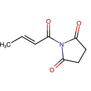 188609-49-6 | (E)-1-(but-2-enoyl)pyrrolidine-2,5-dione - Hoffman Fine Chemicals