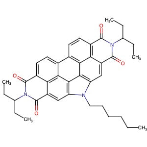 2011757-22-3 | 2,8-Bis(1-ethylpropyl)-5-hexyl-1H-pyrrolo[2′,3′,4′,5′:4,5]phenanthro[2,1,10-def:7,8,9-d'e'f′]diisoquinoline-1,3,7,9(2H,5H,8H)-tetrone - Hoffman Fine Chemicals