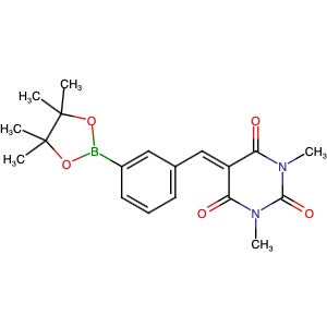2027543-16-2 | 1,3-Dimethyl-5-[3-(4,4,5,5-tetramethyl-[1,3,2]dioxaborolan-2-yl)-benzylidene]-pyrimidine-2,4,6-trione - Hoffman Fine Chemicals