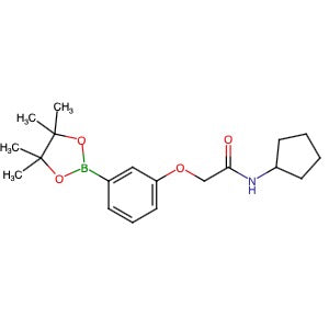 2056919-34-5 | N-Cyclopentyl-2-[3-(4,4,5,5-tetramethyl-1,3,2-dioxaborolan-2-yl)phenoxy]acetamide - Hoffman Fine Chemicals