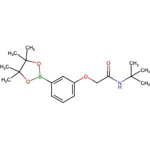 2056919-55-0 | N-(tert-Butyl)-2-(3-(4,4,5,5-tetramethyl-1,3,2-dioxaborolan-2-yl)phenoxy)acetamide - Hoffman Fine Chemicals