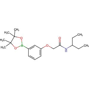 2056919-60-7 | N-(Pentan-3-yl)-2-(3-(4,4,5,5-tetramethyl-1,3,2-dioxaborolan-2-yl)phenoxy)acetamide - Hoffman Fine Chemicals