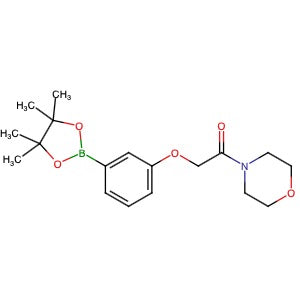 2057448-28-7 | 1-Morpholino-2-(3-(4,4,5,5-tetramethyl-1,3,2-dioxaborolan-2-yl)phenoxy)ethanone - Hoffman Fine Chemicals