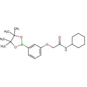 2057448-81-2 | N-Cyclohexyl-2-(3-(4,4,5,5-tetramethyl-1,3,2-dioxaborolan-2-yl)phenoxy)acetamide - Hoffman Fine Chemicals
