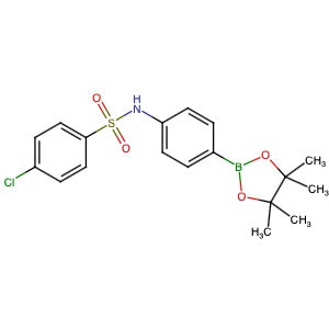 2068759-01-1 | 4-Chloro-N-(4-(4,4,5,5-tetramethyl-1,3,2-dioxaborolan-2-yl)phenyl)benzenesulfonamide - Hoffman Fine Chemicals