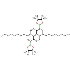 2093312-51-5 | 2,2'-(3,8-Dioctylpyrene-1,6-diyl)bis(4,4,5,5-tetramethyl-1,3,2-dioxaborolane) - Hoffman Fine Chemicals