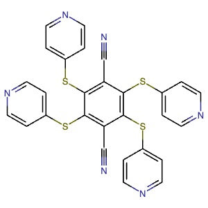 2125669-91-0 | 2,3,5,6-Tetrakis(pyridin-4-ylthio)terephthalonitrile - Hoffman Fine Chemicals