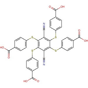 2125669-93-2 | 4,4',4'',4'''-((3,6-Dicyanobenzene-1,2,4,5-tetrayl)tetrakis(sulfanediyl))tetrabenzoic acid - Hoffman Fine Chemicals