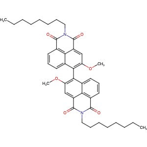 2196216-92-7 | 5,5'-Dimethoxy-2,2'-dioctyl-1H,1'H-[6,6'-bibenzo[de]isoquinoline]-1,1',3,3'(2H,2'H)-tetraone - Hoffman Fine Chemicals