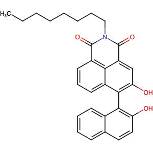 2196216-96-1 | 5-Hydroxy-6-(2-hydroxynaphthalen-1-yl)-2-octyl-1H-benzo[de]isoquinoline-1,3(2H)-dione - Hoffman Fine Chemicals