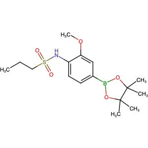 2245819-88-7 | N-(2-Methoxy-4-(4,4,5,5-tetramethyl-1,3,2-dioxaborolan-2-yl)phenyl)propane-1-sulfonamide - Hoffman Fine Chemicals