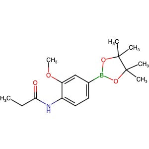 2246619-90-7 | N-(2-Methoxy-4-(4,4,5,5-tetramethyl-1,3,2-dioxaborolan-2-yl)phenyl)propionamide - Hoffman Fine Chemicals