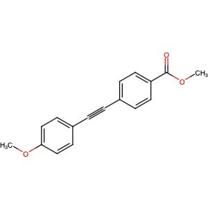 229174-43-0 | 4-((4-Methoxyphenyl)ethynyl)benzoic acid methyl ester - Hoffman Fine Chemicals