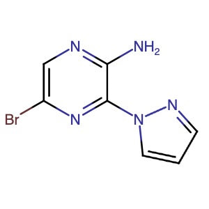 2361122-43-0 | 2-Amino-3-(1H-pyrazol-1-yl)-5-bromopyrazine - Hoffman Fine Chemicals