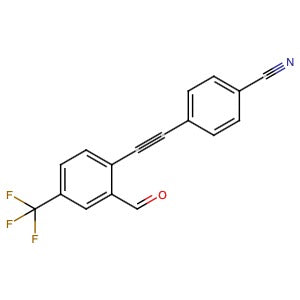 2394924-35-5 | 4-((2-Formyl-4-(trifluoromethyl)phenyl)ethynyl)benzonitrile - Hoffman Fine Chemicals