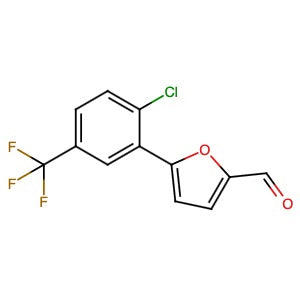 259196-40-2 | 5-[2-Chloro-5-(trifluoromethyl)phenyl]-2-furancarboxaldehyde - Hoffman Fine Chemicals