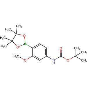 262433-29-4 | tert-Butyl N-[3-methoxy-4-(tetramethyl-1,3,2-dioxaborolan-2-yl)phenyl]carbamate - Hoffman Fine Chemicals