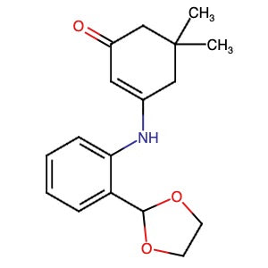 266306-21-2 | 3-((2-(1,3-Dioxolan-2-yl)phenyl)amino)-5,5-dimethylcyclohex-2-en-1-one - Hoffman Fine Chemicals