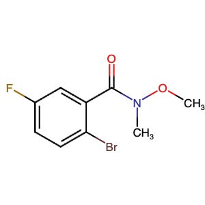 313547-14-7 | 2-Bromo-5-fluoro-N-methoxy-N-methylbenzamide - Hoffman Fine Chemicals