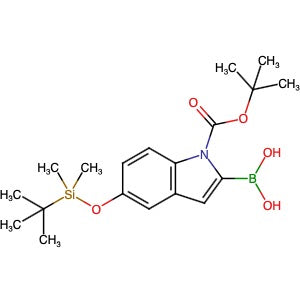 335649-61-1 | 1-(tert-Butoxycarbonyl)-5-(tert-butyldimethylsilyloxy)-1H-indol-2-ylboronic acid - Hoffman Fine Chemicals