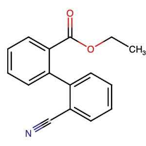 346656-54-0 | Ethyl 2′-cyano[1,1′-biphenyl]-2-carboxylate - Hoffman Fine Chemicals