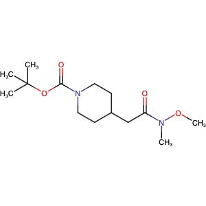 416852-69-2 | 1-Boc-4-[(N-methoxy-N-methylcarbamoyl)methyl]piperidine - Hoffman Fine Chemicals
