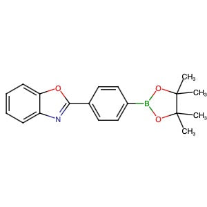 439090-73-0 | 2-(4-(4,4,5,5-Tetramethyl-1,3,2-dioxaborolan-2-yl)phenyl)benzo[d]oxazole - Hoffman Fine Chemicals